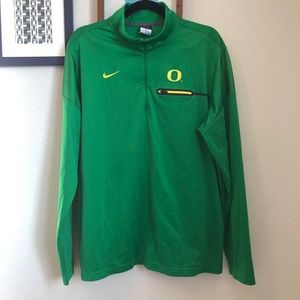 Oregon Ducks Nike Dri-Fit Quarter Zip Pullover, XL